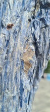 Load image into Gallery viewer, Blue Kyanite on gold custom made stand