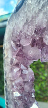 Load image into Gallery viewer, Amethyst Portal on Gold Custom stand - Almost 2ft - Large Crystal