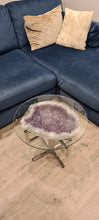 Load image into Gallery viewer, Amethyst Table on Chrome Stand