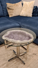 Load image into Gallery viewer, Amethyst Table on Chrome Stand