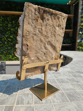 Load image into Gallery viewer, Citrine Cluster on gold Stand - Citrine Raw