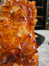 Load image into Gallery viewer, Citrine Cluster on gold Stand - Citrine Raw