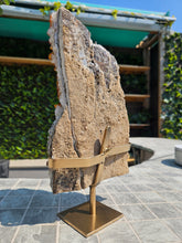 Load image into Gallery viewer, Citrine Cluster on gold Stand - Citrine Raw