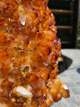 Load image into Gallery viewer, Citrine Cluster on gold Stand - Citrine Raw