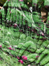 Load image into Gallery viewer, Buddha Head Sculpted from Ruby Zoisite from Tanzania Symbol of wisdom and peace