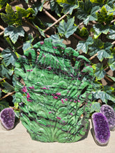 Load image into Gallery viewer, Buddha Head Sculpted from Ruby Zoisite from Tanzania Symbol of wisdom and peace