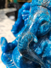 Load image into Gallery viewer, Lord Ganesha in Ashirvad posture Gesture of Blessing Apatite from brazil