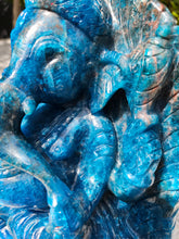 Load image into Gallery viewer, Lord Ganesha in Ashirvad posture Gesture of Blessing Apatite from brazil