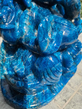 Load image into Gallery viewer, Lord Ganesha in Ashirvad posture Gesture of Blessing Apatite from brazil