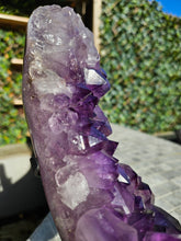 Load image into Gallery viewer, Amethyst Moon on spinning stand with from Brazil