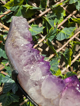 Load image into Gallery viewer, Amethyst Moon on spinning stand with from Brazil
