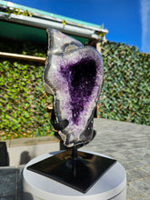 Load image into Gallery viewer, Amethyst Dual Color on stand from Brazil - High Grade - statement crystal - Double Colour Two tone Crystal