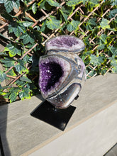 Load image into Gallery viewer, Amethyst Dual Color on stand from Brazil - High Grade - statement crystal - Double Colour Two tone Crystal