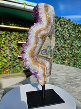 Load image into Gallery viewer, Amethyst on stand from Brazil - High Grade - statement crystal
