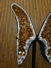 Load image into Gallery viewer, Citrine Angel wings Butterfly wings on stand - The money Stone