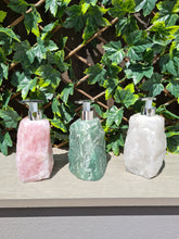 Load image into Gallery viewer, CRYSTAL SOAP DISPENSERS ROSE QUARTZ / AVENTURINE / QUARTZ / SODALITE / CALCITE