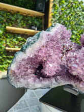 Load image into Gallery viewer, Amethyst from Uruguay on stand - Hidden secret's Active