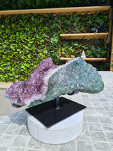 Load image into Gallery viewer, Amethyst from Uruguay on stand - Hidden secret's Active