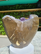 Load image into Gallery viewer, Amethyst from Uruguay with Calcite - VENUS FLOWER Active