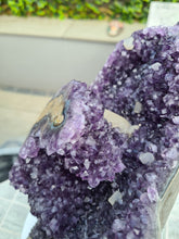 Load image into Gallery viewer, Amethyst from Uruguay with Calcite - VENUS FLOWER Active