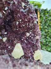 Load image into Gallery viewer, Amethyst with calcite on stand from Uruguay - GATOR