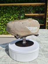 Load image into Gallery viewer, Amethyst on stand from Uruguay with rare Red Calcite - Cove of Secrets