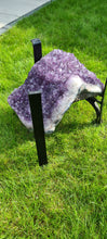 Load image into Gallery viewer, AMETHYST TABLE WITH GLASS WORKTOP