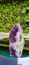 Load image into Gallery viewer, AMETHYST RAW STONE CUTBASE SELF STANDING
