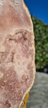 Load image into Gallery viewer, Pink Amethyst on gold stand Tower Cathedral druzy