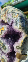 Load image into Gallery viewer, Amethyst rare from Uruguay Rainbow colours - Multi Dimensional - Coffee Bean or Pac Man