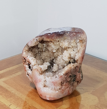 Load image into Gallery viewer, Pink Amethyst Coral Druzy Slab Geode