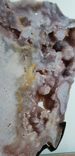 Load image into Gallery viewer, Pink Amethyst Druzy Slab Elite Quality level with Hand made Stand