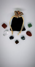 Load image into Gallery viewer, Infinite Energy Chakra Crystal Set Supplied In Luxury Velvet Pouch