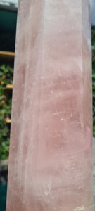 Rose quartz Tower Obelisk Huge - From BRAZIL