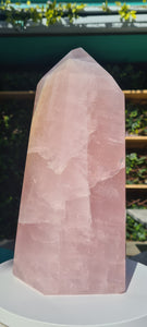 Rose quartz Tower Obelisk Huge - From BRAZIL
