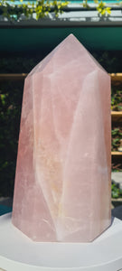 Rose quartz Tower Obelisk Huge - From BRAZIL