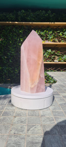 Rose quartz Tower Obelisk Huge - From BRAZIL