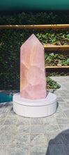 Load image into Gallery viewer, Rose quartz Tower Obelisk Huge - From BRAZIL
