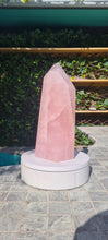 Load image into Gallery viewer, Rose quartz Tower Obelisk Huge - From BRAZIL
