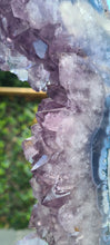 Load image into Gallery viewer, Amethyst Portal on Gold Custom stand - Almost 2ft - Large Crystal
