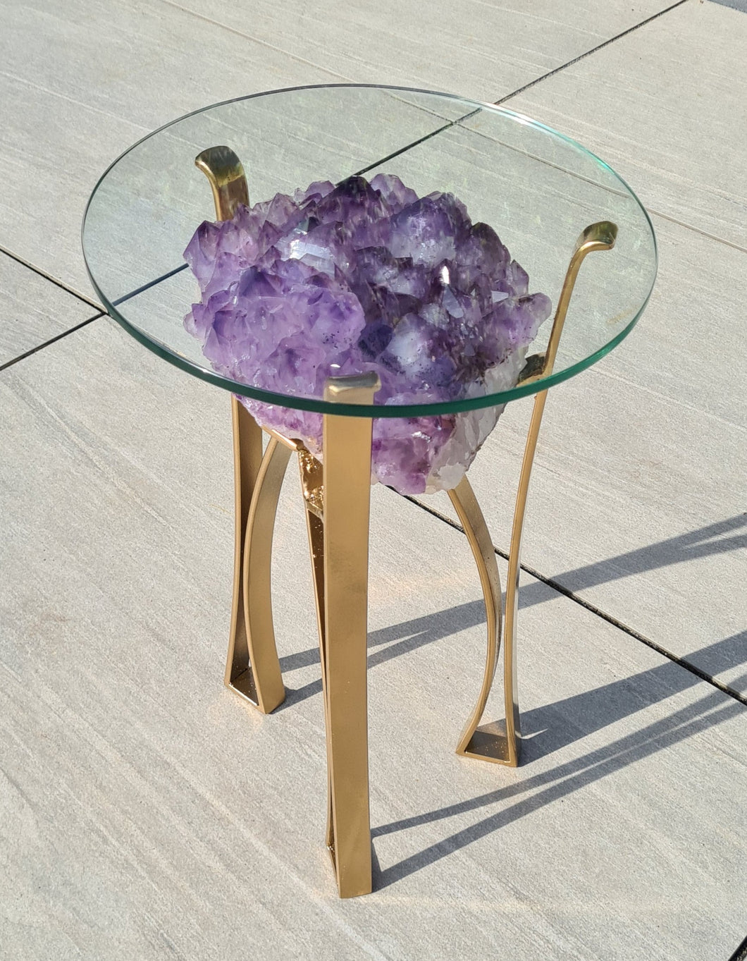 Amethyst Table with Glass
