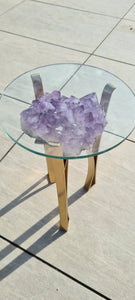 Amethyst Table with Glass