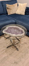 Load image into Gallery viewer, Amethyst Table on Chrome Stand
