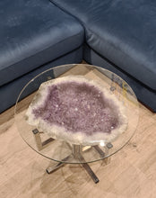 Load image into Gallery viewer, Amethyst Table on Chrome Stand
