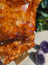 Load image into Gallery viewer, Citrine Cluster on gold Stand - Citrine Raw
