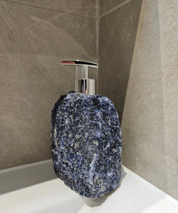 CRYSTAL SOAP DISPENSERS ROSE QUARTZ / AVENTURINE / QUARTZ / SODALITE / CALCITE