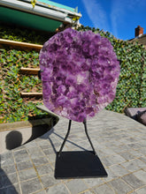 Load image into Gallery viewer, Amethyst on stand from Brazil - High Grade
