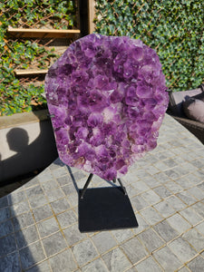 Amethyst on stand from Brazil - High Grade