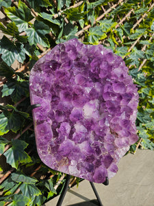 Amethyst on stand from Brazil - High Grade