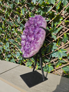Amethyst on stand from Brazil - High Grade